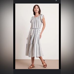 NWOT Velvet by Graham & Spencer Tian Stripe Jacquard Maxi Dress